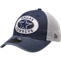 Youth Dallas Cowboys New Era Navy Patched Pride Trucker 9TWENTY Snapback Adjustable Hat 3043631